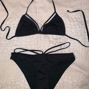 🖤 Adore Me Black Strappy Bikini 🖤